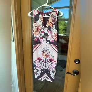 Body con floral sleeveless dress